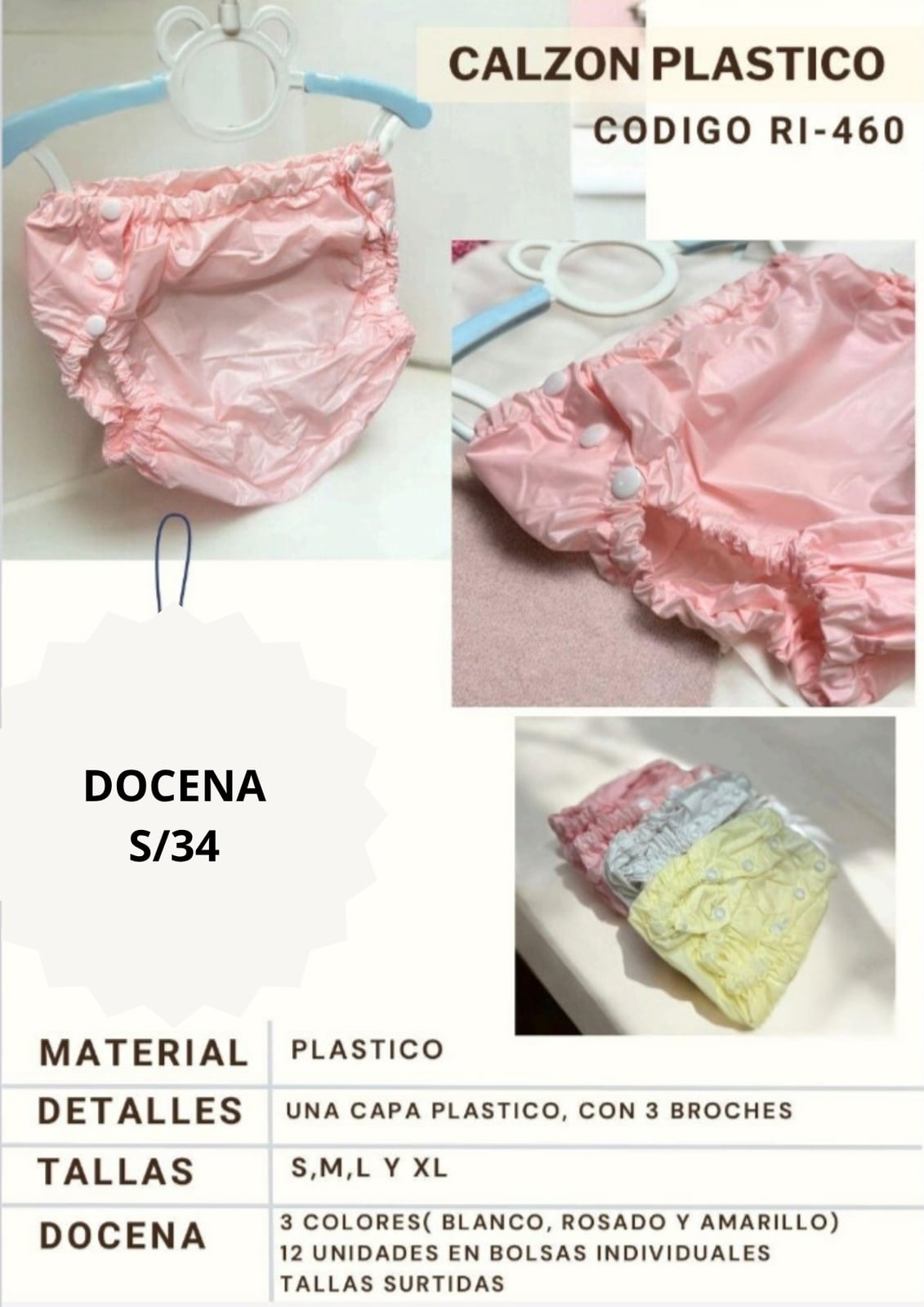 Calzon plastico RI - 460