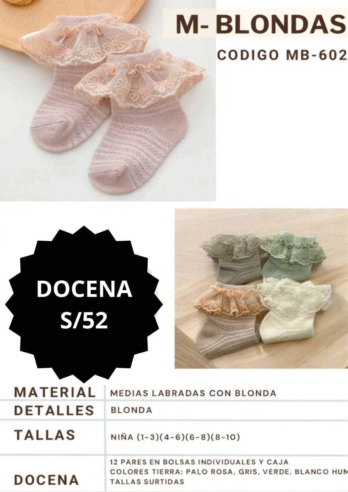 Media Labrada con Blonda